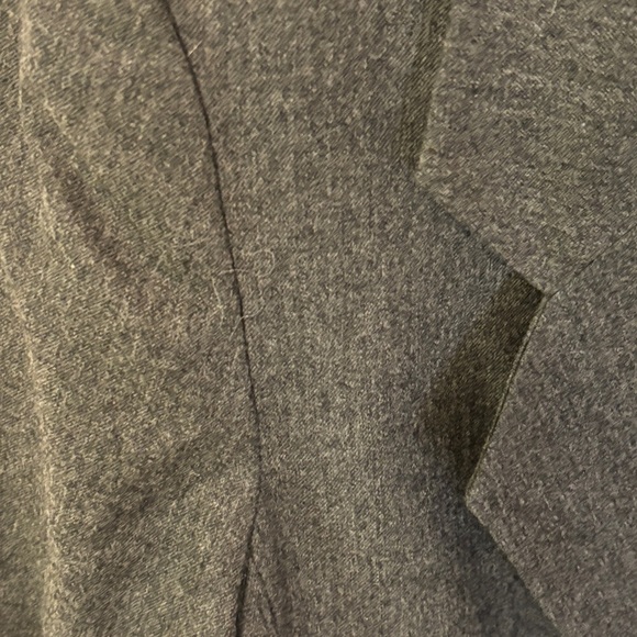 Vintage 100% wool grey heathered blazer jacket SZ 10 large - Picture 4 of 12